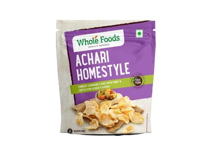 Whole Foods Crunchy Sabudana Flakes | Achari Homestyle - 40G