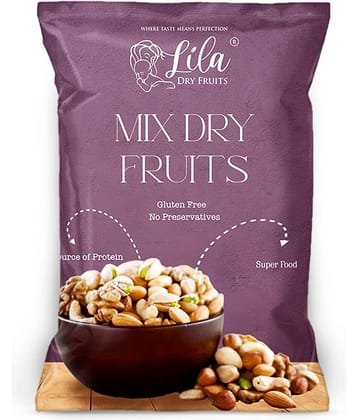 LILA DRY FRUITS Premium Dry Fruits Mix 500g Jar Nutritious Cashew, Almond, Raisins Mix