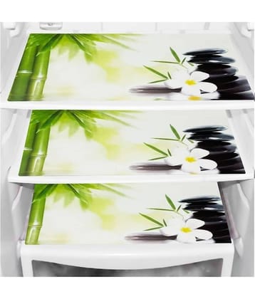 Set of 3 PVC Green Fridge Mats