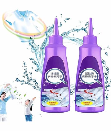 All color Stain Remover for Clothes | Multi-Purpose Roll Bead Fabric Clothes Stain Remover for Cotton, Linen, Polyester, Blended Fabric, Denim, Down, Jacket, Strip (2 Pcs)