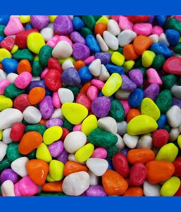 Somil Multicolor Pabbles/Stone For Garden, Plants, Aquarium & Home Decor Wt. 950g