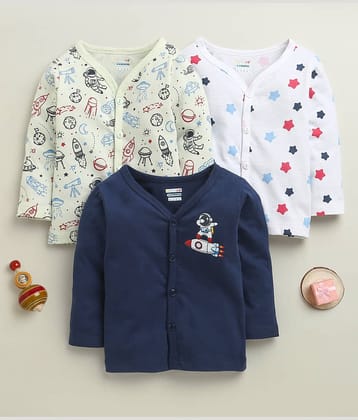 BUMZEE Pack of 3 Baby Boys Cotton T-Shirt ( Navy )