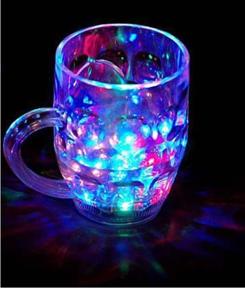 Aaban Rainbow Magic Color Cup with LED Light Party Mug 1 Pcs 200 mL