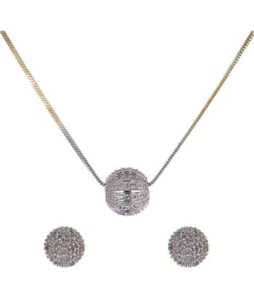 Sunhari Jewels - Silver Pendant set ( Pack of 1 )