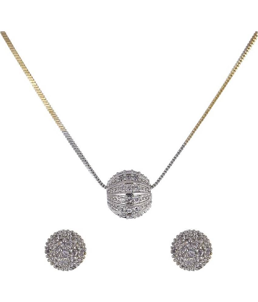 Sunhari Jewels - Silver Pendant set ( Pack of 1 )