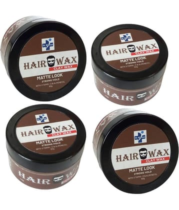 Dr Kleenz Clay Hair Wax, Matte Look Strong Hold Wax 200 g Pack of 4