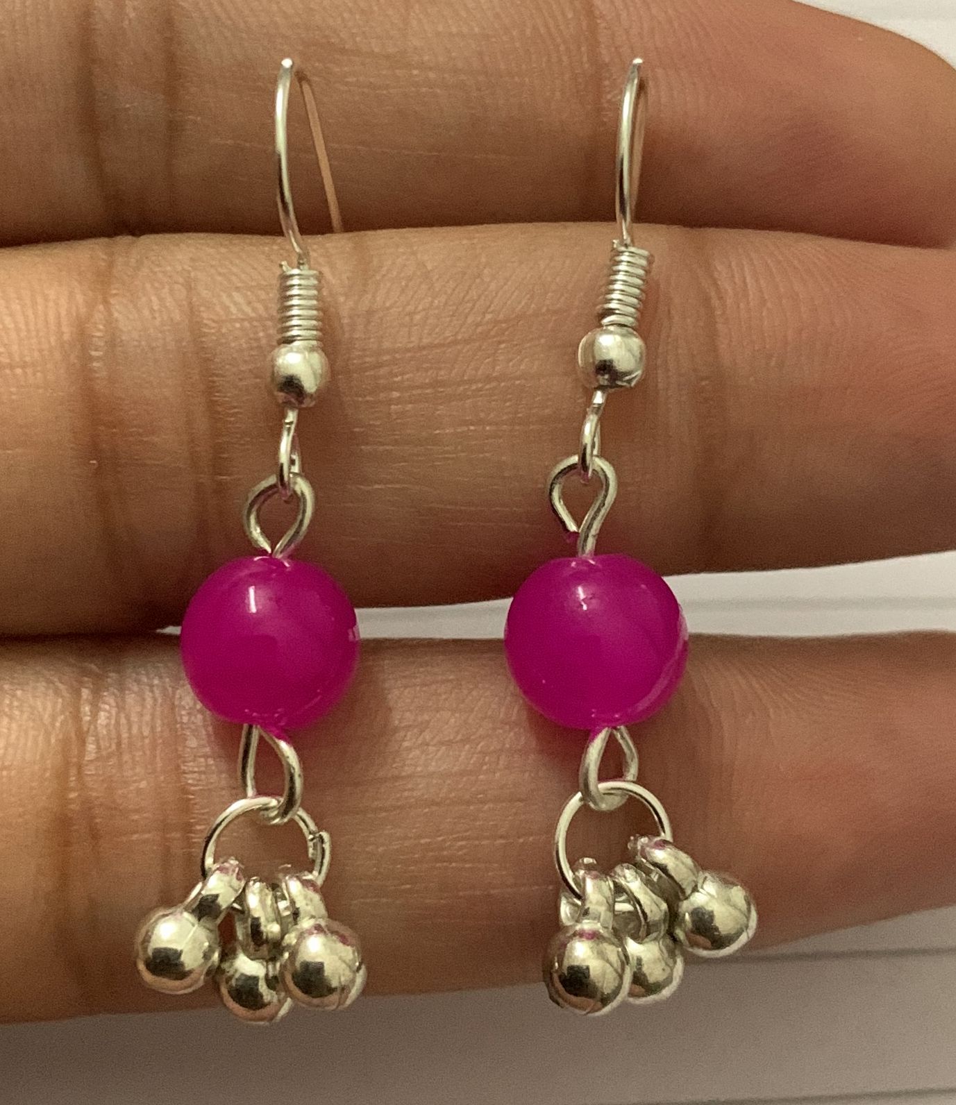 Charming Glass Bead Earrings