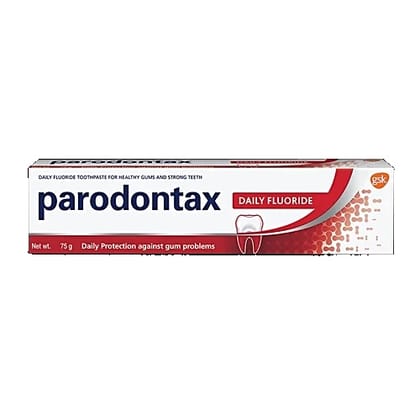 Parodontax Daily Fluoride Toothpaste - Everyday Protection, For Healthy Gums & Strong Teeth, 75 g