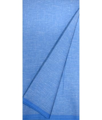 KUNDAN SULZ GWALIOR Blue Cotton Blend Unstitched Shirt pc