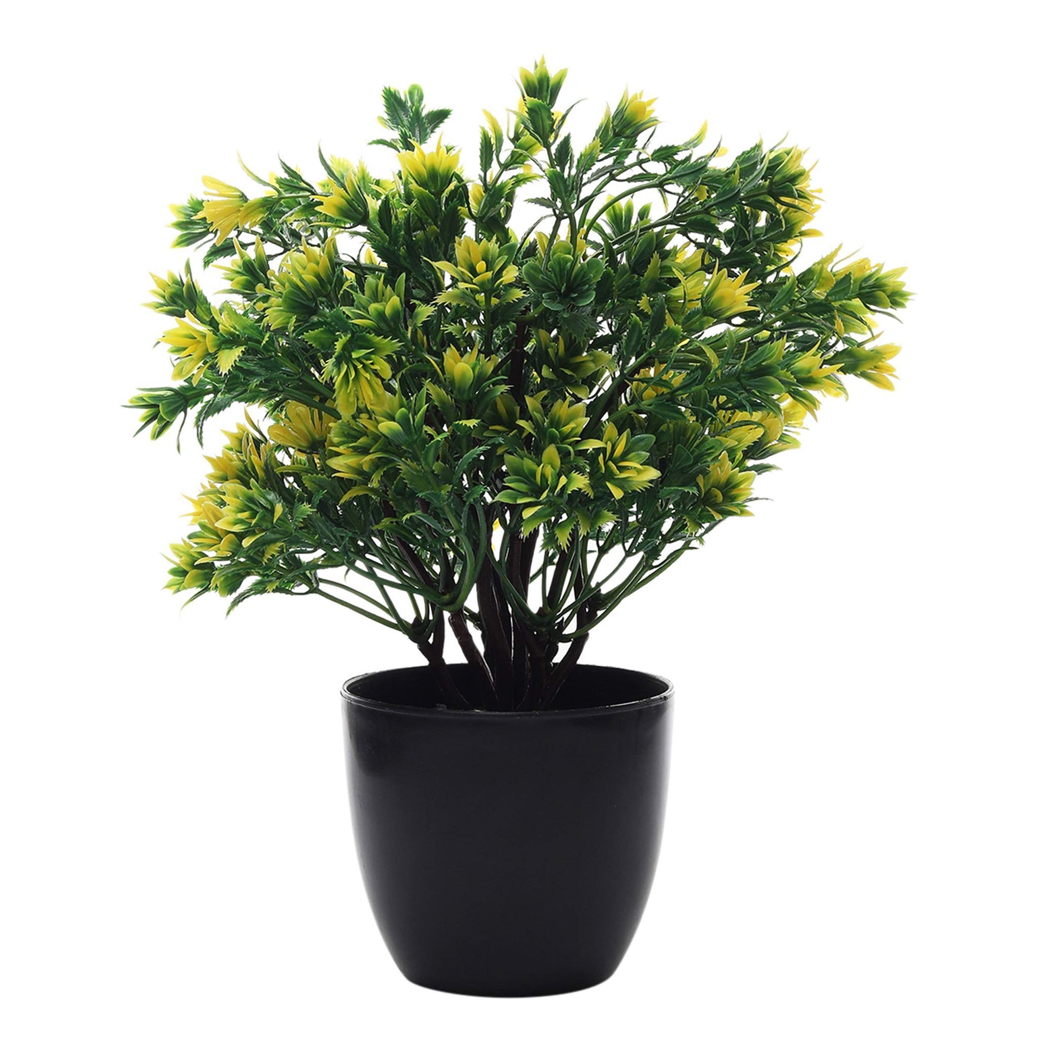Foliyaj Artificial Plant Flower Bonsai Tree with Pot for Home Decor Living Bed Room Office