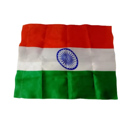 Pack of 10 pieces Hindustan Bharat India National Flag - Indepence Day - POLYSTER  - 19 x 15 Inches  (3406)