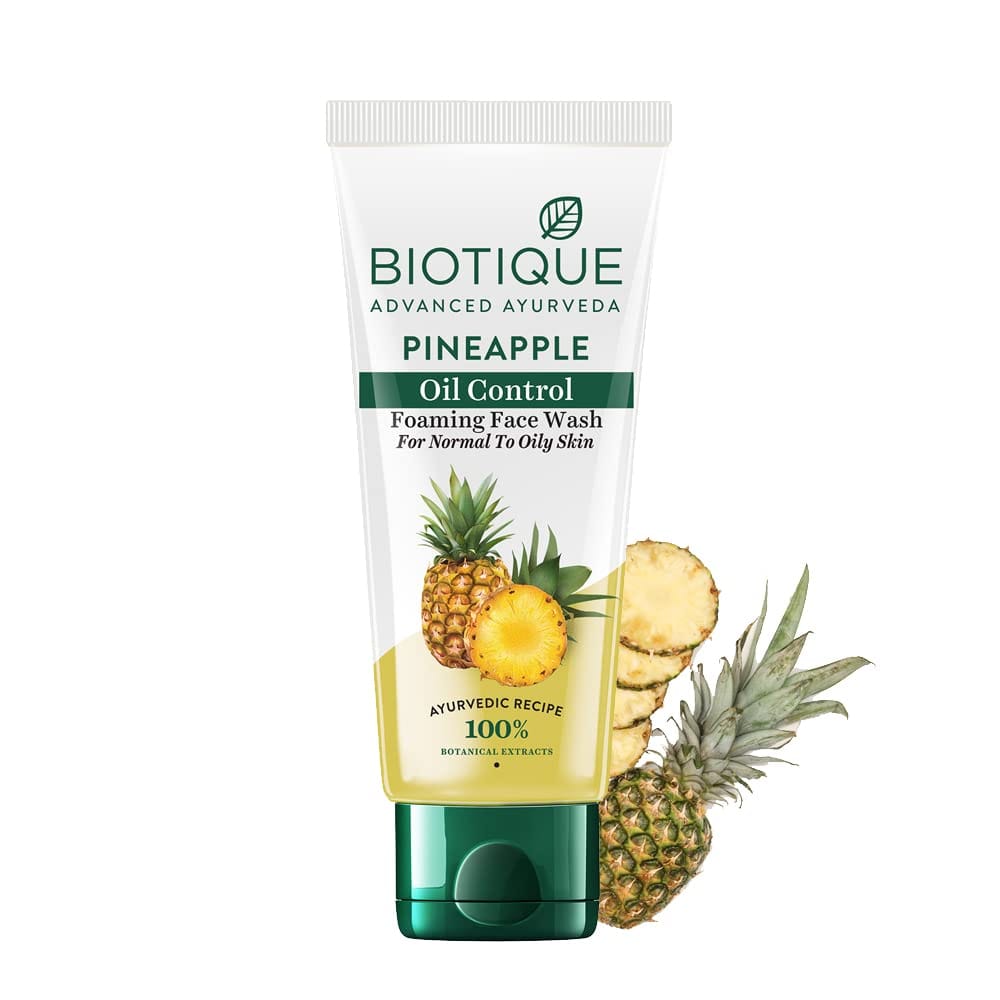 Biotique Bio Pine Apple Oil Balancing Face Wash For Oily Skin Types, 50Ml