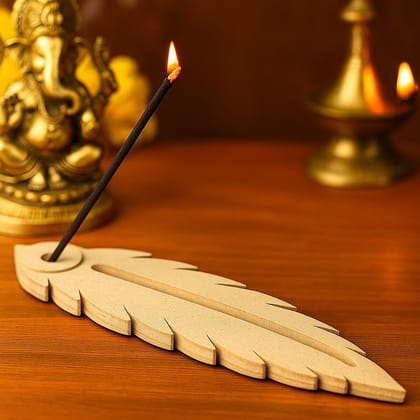 Dbeautify's Feather Design MDF Incense Stick Holder