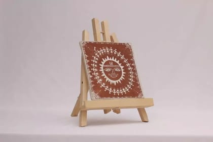 Tisser Warli Hand Painted Stand With Eassel