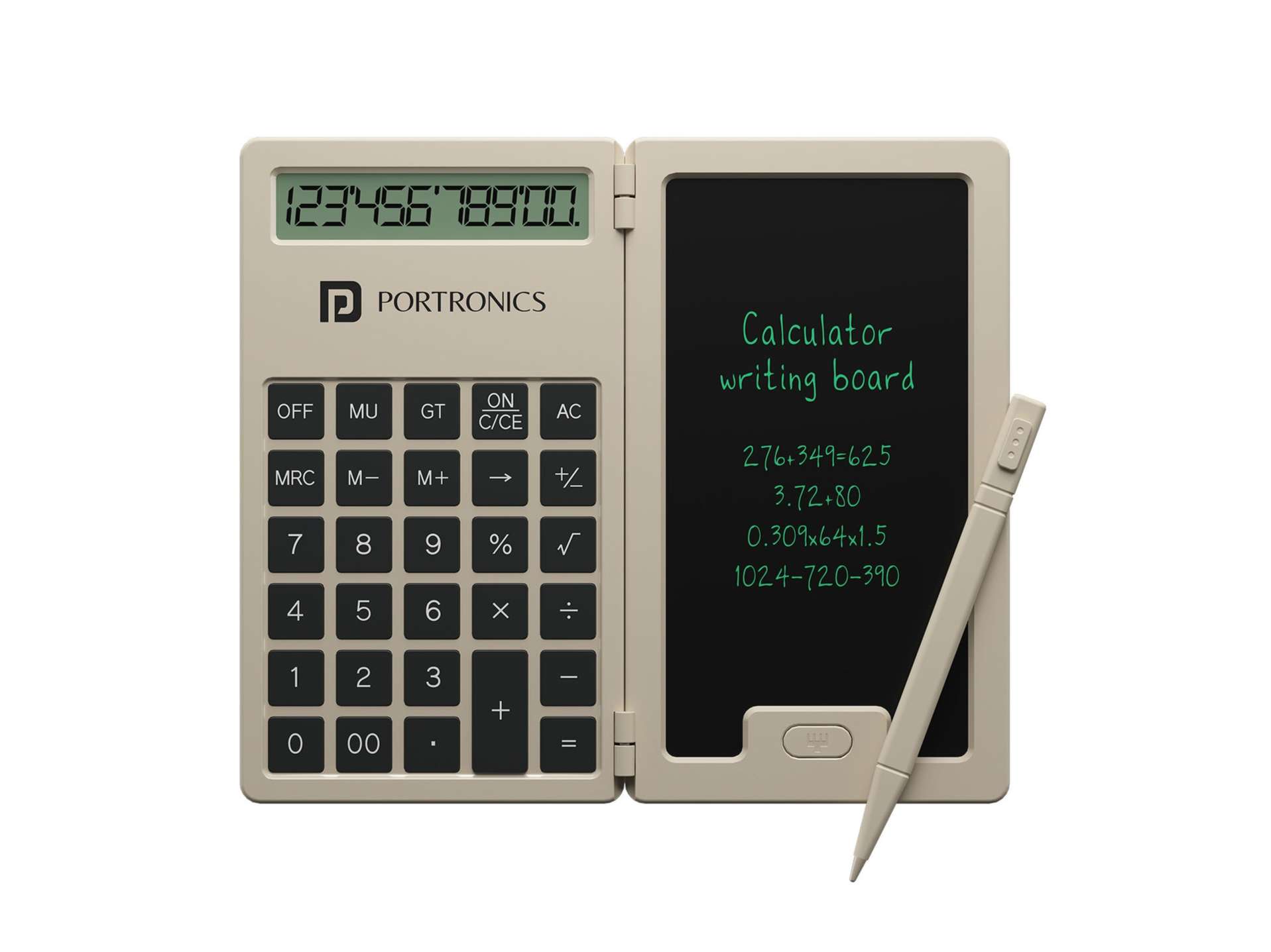 Portronics Ruffpad Calc Mini, 12-Digit Calculator, One Tap Erase & Smart Lock, Versatile Tool for All Ages