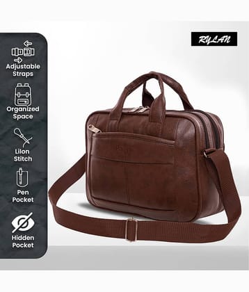Raylan Brown Solid Messenger Bag