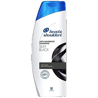 Head & Shoulders Anti-Dandruff Shampoo - Silky Black, 180 ml