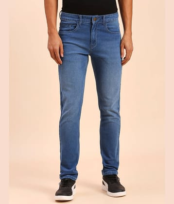 HJ HASASI Regular Fit Faded Men's Jeans - Indigo Blue ( Pack of 1 )