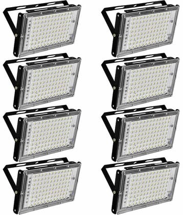 SPARKWORLD Flood Light Cool Day Light - Pack of 8