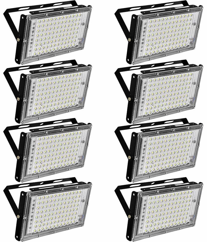 SPARKWORLD Flood Light Cool Day Light - Pack of 8