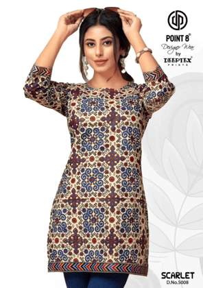 Scarlet Vol 5 Deeptex Prints Short Kurtis