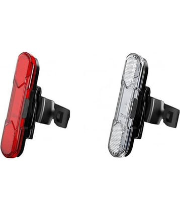 Dark Horse Bicycle Rechargeable 360 Degree Rotatable 4 Mode 5 COB LED Smooth Waterproof Bright Tail Light Combo