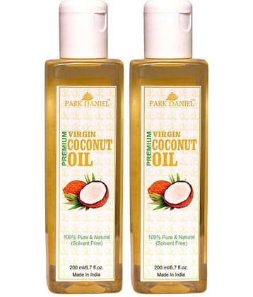 Park Daniel 100% Pure & Natural Virgin Coconut Oil Hair Oil(400 ml) 400 mL Pack of 2