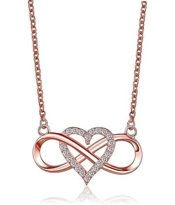 FASHION FRILL - Rose Gold Pendant ( Pack of 1 )