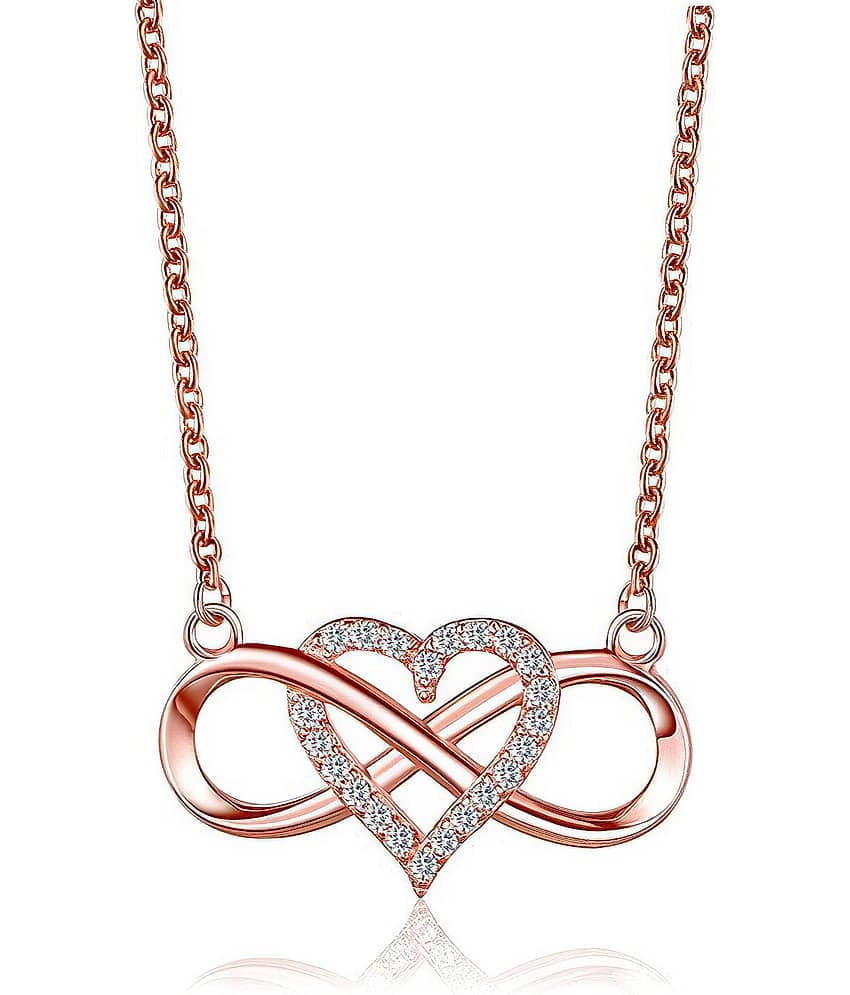 FASHION FRILL - Rose Gold Pendant ( Pack of 1 )