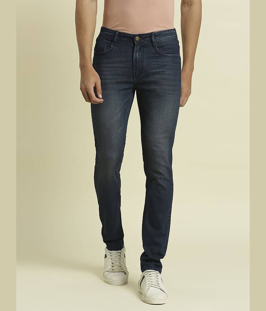 HJ HASASI - Blue Cotton Blend Slim Fit Men's Jeans ( Pack of 1 )