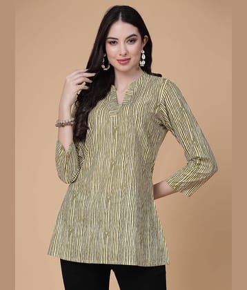 GOD BLESS Beige Cotton Women's Regular Top ( Pack of 1 )