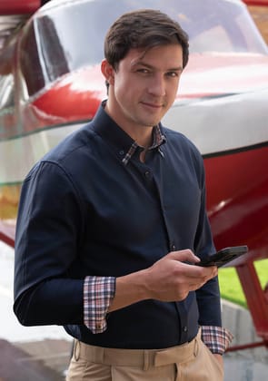 Dark Navy in Madras Checks-S · 38 - 39''