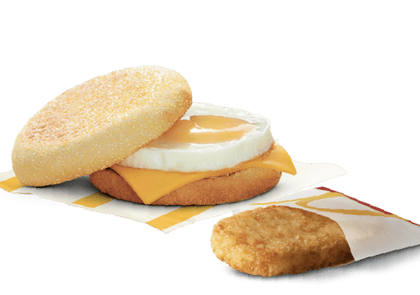 Egg & Cheese McMuffin + Hashbrown