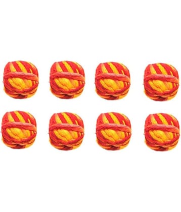 Mangalam Kalava Textured Fabric Moli - Pack Of 8