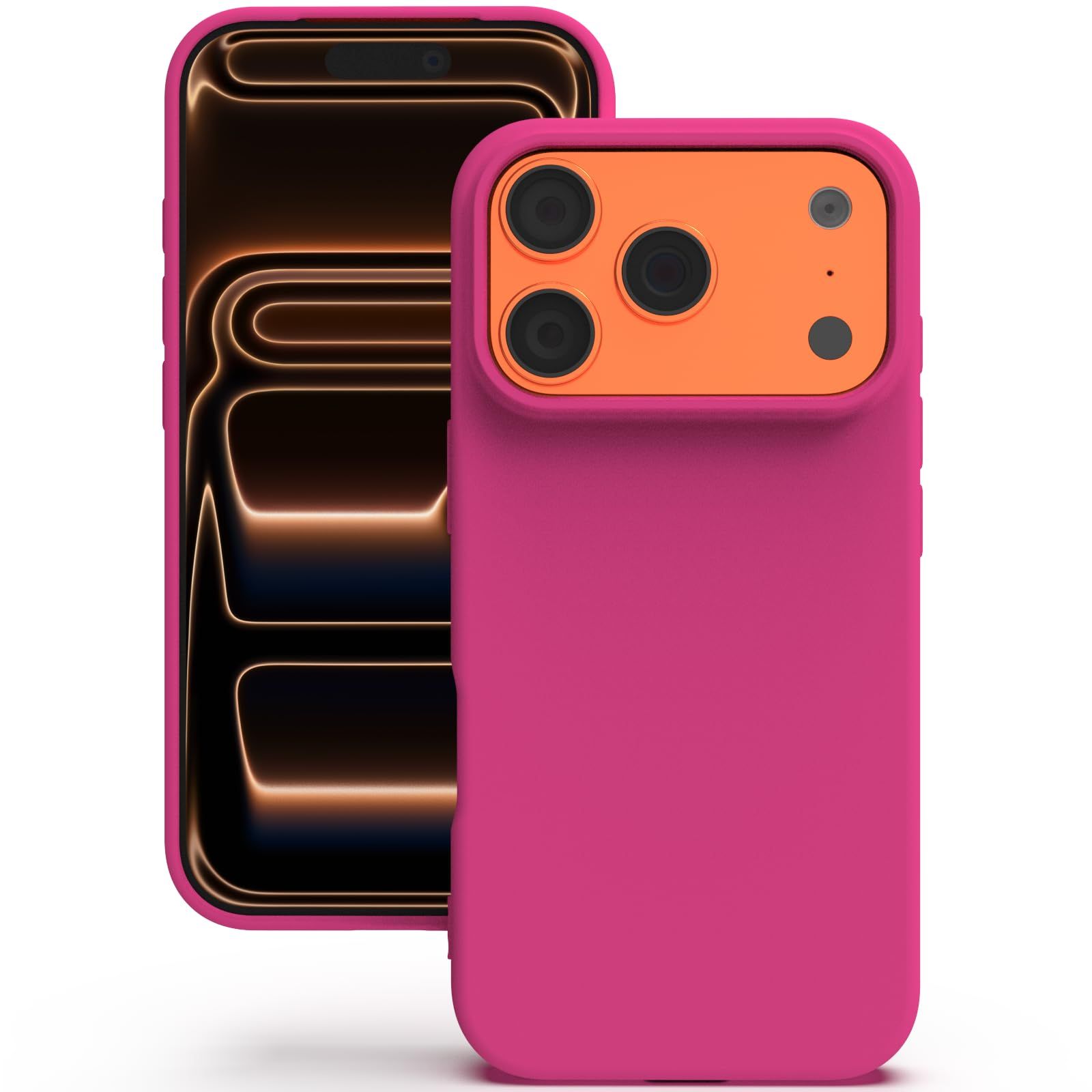 YATWIN Silicone Case for iPhone 17 Pro Max, Soft-Touch, Shockproof, DustProof, Antiskid Phone Cover for Apple iPhone 17 Pro Max - Magenta YATWIN Silicone Case for iPhone 17 Pro Max, Soft-Touch, Shockproof, DustProof, Antiskid Phone Cover for Apple iPhone