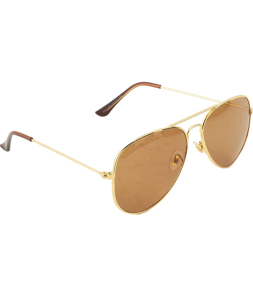 Bayberry Gold Rectangular Sunglasses ( Pack of 1 )