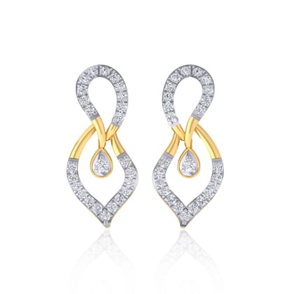 Senco Gold Pleasant Appeal Diamond Studs (1.6 gram / 0.21 Ct / HI-SI / 18K Yellow Gold)