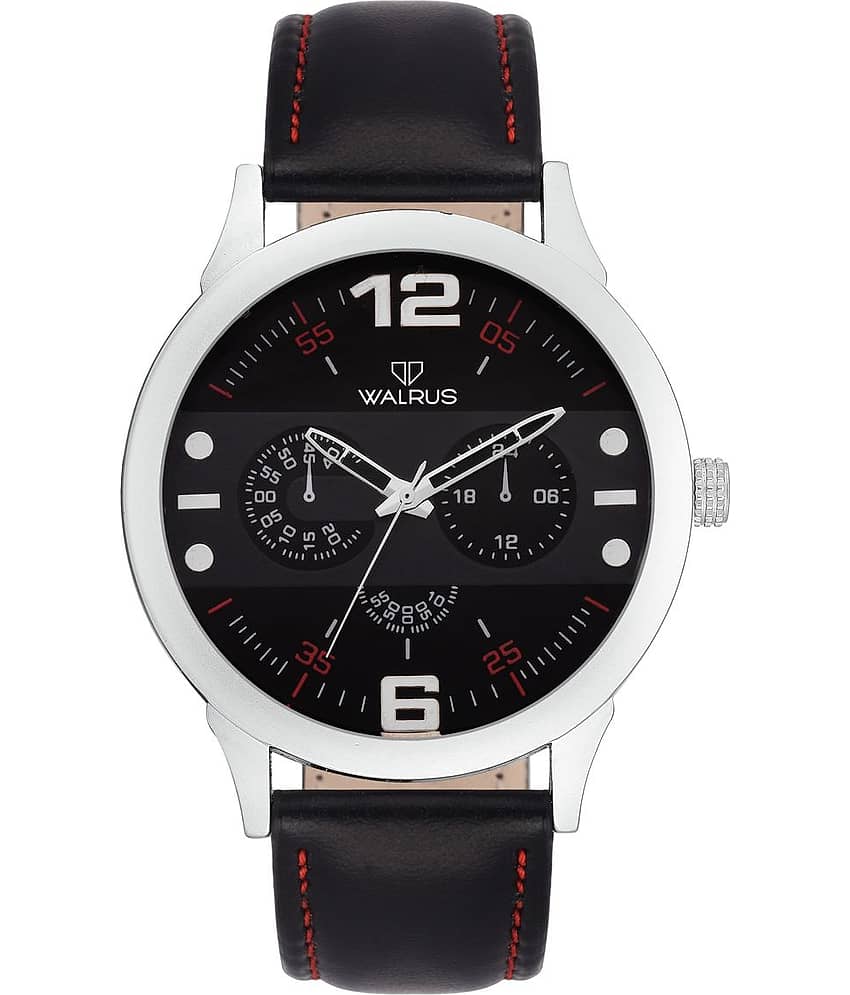 Walrus Steve Black Color Analog Men Watch-WWM-STV-020207R