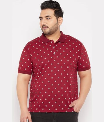 The Million Club Pack of 1 Cotton Blend Regular Fit Printed Half Sleeves Men's Polo T Shirt ( Teal Blue )