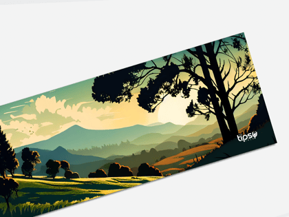 "Breathe in Nature" Gaming Mousepad – Elevate Your Gaming Experience-Large (30CM X 82CM)