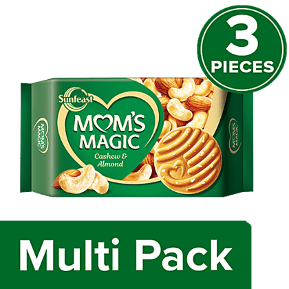 Sunfeast Moms Magic - Cashew & Almond, 3x200 g (Multipack) Sunfeast Moms Magic - Cashew & Almond, 3x200 g (Multipack)