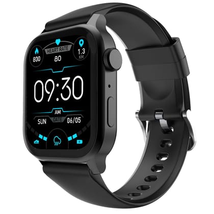 Fire‑Boltt Rise Smart Watch 1.85″ HD Display with Bluetooth Calling, AI Voice Assistant, Rotating Crown,SpO2 & Heart Rate Monitor, 120+ Sports Modes,IP67 Waterproof Smart Watch for Men & Women - Black Fire‑Boltt Rise Smart Watch 1.85″ HD Display with Blu