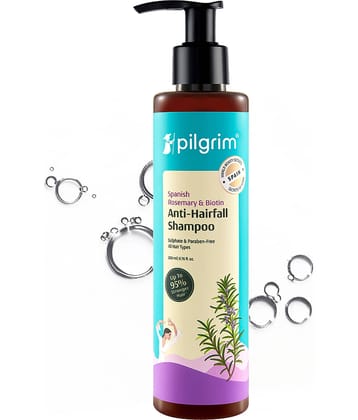 Pilgrim Spanish Rosemary & Biotin Anti-Hairfall Shampoo Shampoo,For All Hair Type,200Ml (pack Of 1)