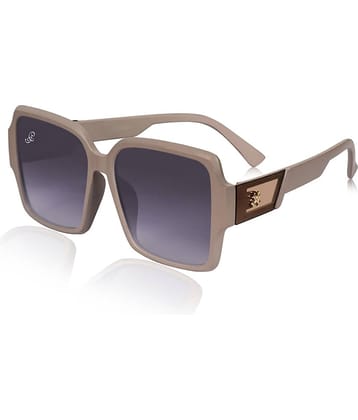 PIRASO Beige Oversized Sunglasses ( Pack of 1 )