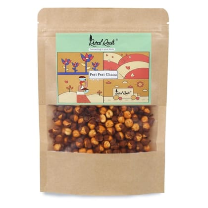 Rural Roots Masala Chana - 100 Gram | Roasted Chana Whole | Desi Chickpeas | Whole Chana with Skin | Tangy & Spicy Chickpeas Snack | Crunchy & Healthy Roasted Bengal Gram | Tasty Travel Food