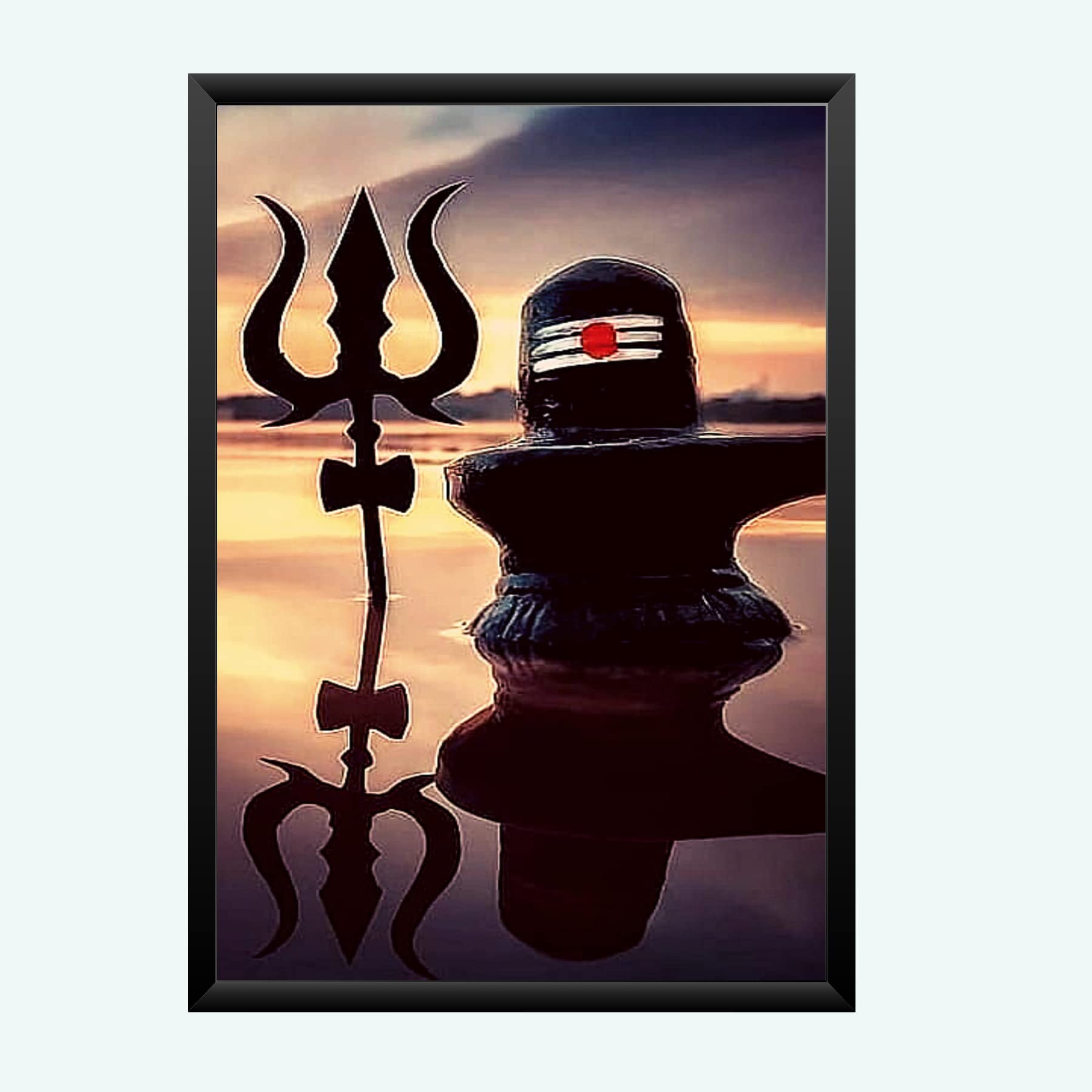 NOKKES Bhagwan Shiv Ji Wall Photo Frame For Puja And Wall Decoration Wall Photo Frame Size 8X12 Inch28