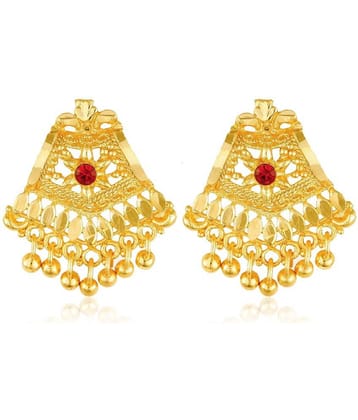 Vighnaharta Glittering glance Gold Plated Screw back alloy dangler studs Earring for Women and Girls   [VFJ1631ERG ]