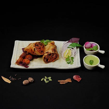 Mushroom Tikka Roll