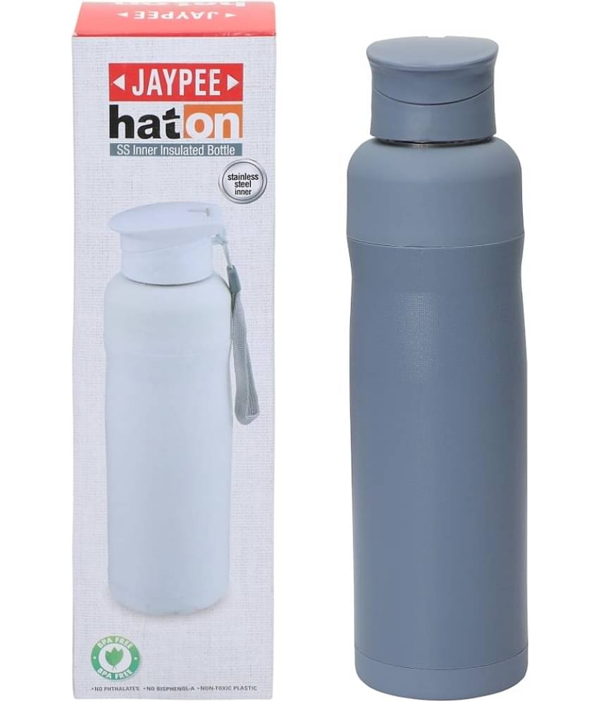 Jaypee Light blue Stainless Steel Water Bottle 650 mL ( Set of 1 )