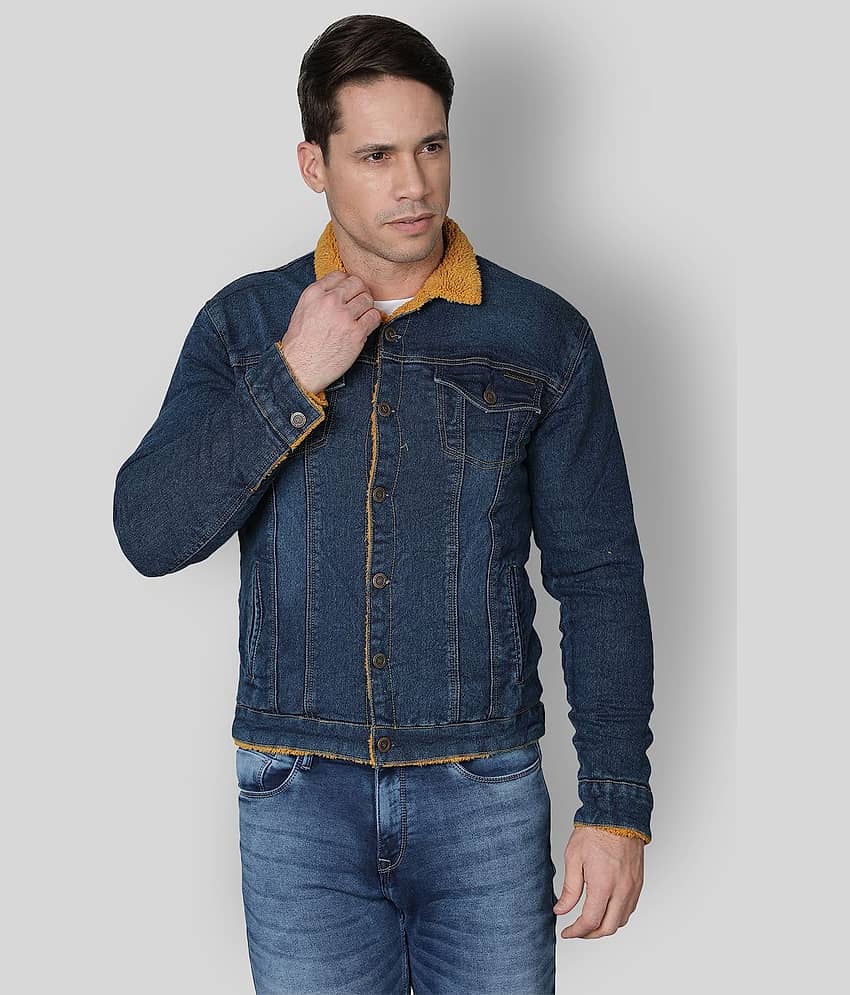 NUEVOSPORTA - Yellow Denim Regular Fit Men's Denim Jacket ( Pack of 1 )